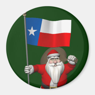 Imán Santa Claus con el fin de Texas