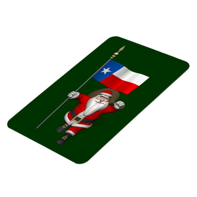 Imán Santa Claus con el fin de Texas (Lado Izquierdo)