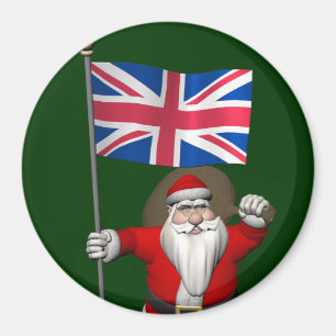 Imán Santa Claus con el fin del Reino Unido