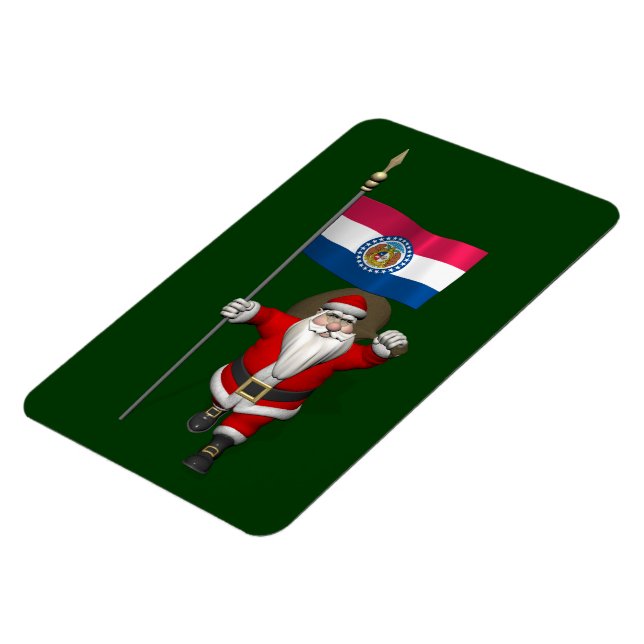 Imán Santa Claus Con El Firma De Misuri (Lado Izquierdo)