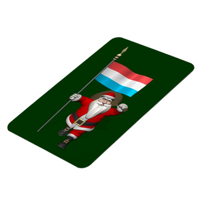 Imán Santa Claus Con Fines De Luxemburgo (Lado Izquierdo)