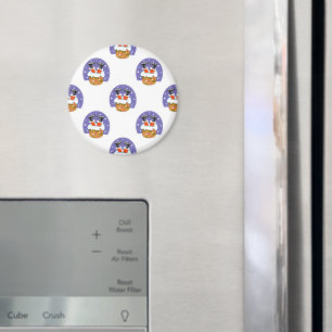 Imán Santa Claus En Chimney, Nieve, Navidades, Año Nuev