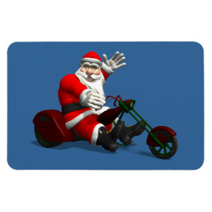 Imán Santa Claus En Trike
