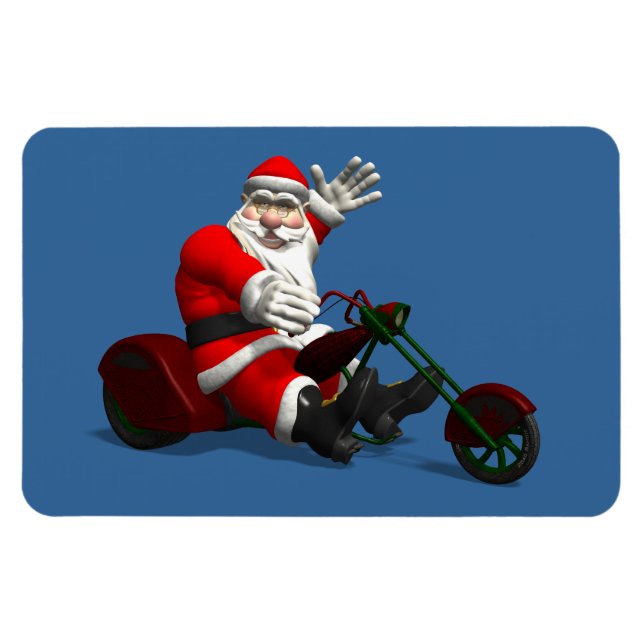 Imán Santa Claus En Trike (Horizontal)