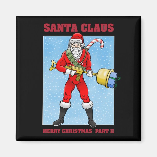 Imán Santa Claus Feliz Navidad Parte 2 (Frente)
