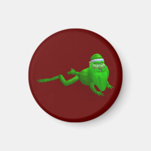 Imán Santa Claus Frog