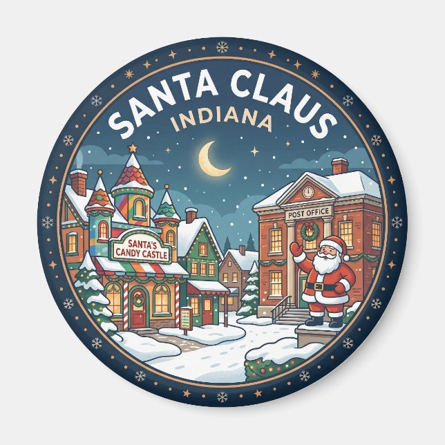 Imán SANTA CLAUS Indiana (Frente)