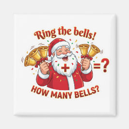 Imán Santa Claus Jingle Bells Addition Math Game Magnet