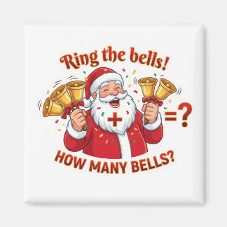 Imán Santa Claus Jingle Bells Addition Math Game Magnet