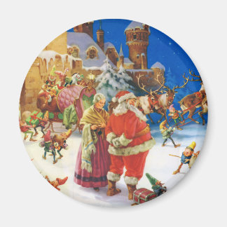IMÁN SANTA CLAUS & MRS. CLAUS EN EL POLO NORTE