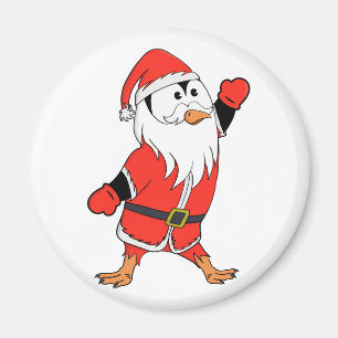 Imán Santa Claus Penguin lista para Navidades