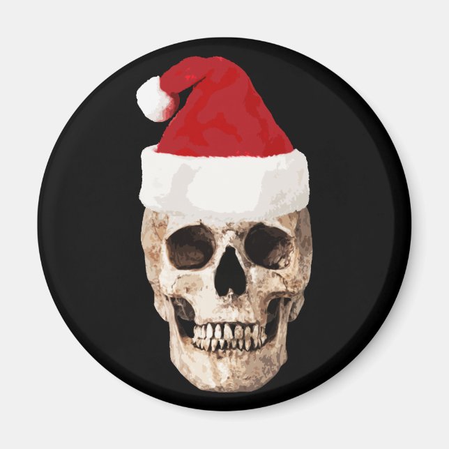 Imán Santa Claus Skull - Christmas is Dead (Frente)
