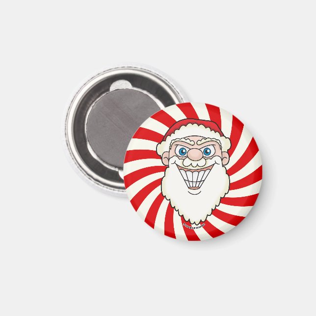 Imán Santa Claus Starburst Screwball Graphics (Anverso/Reverso)