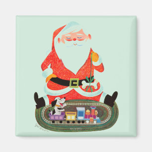 Imán Santa con el tren