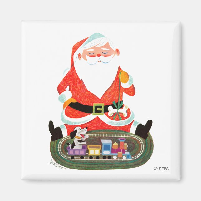 Imán Santa con tren (Frente)