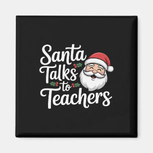 Imán Santa Conversaciones Con Navidades Docentes