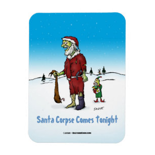 Imán Santa Corpse Funny Zombie Personalizado