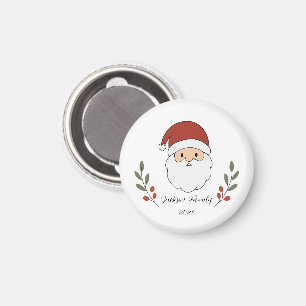 Imán Santa de Navidad Acogedor Personalizado