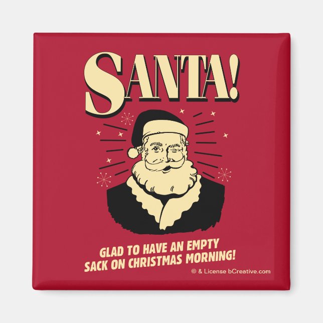 Imán Santa: Despedida Vacía A Navidades Por La Mañana (Frente)