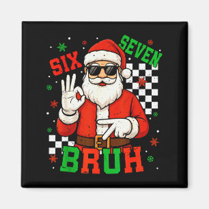 Imán Santa Dice Seis Siete 6 7 Gen Z Alpha Meme Bruh Na