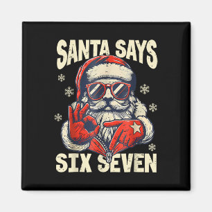Imán Santa Dice Seis Siete 6 7 Gen Z Meme Navidad Humor