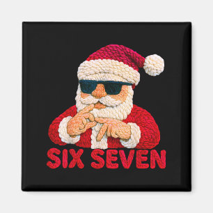 Imán Santa Dice Seis Siete - 6 7 Meme Latch Hook Yarn C