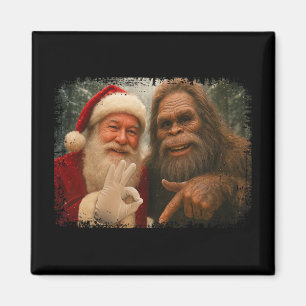 Imán Santa divertido 67 con Bigfoot seis siete 6 7 meme