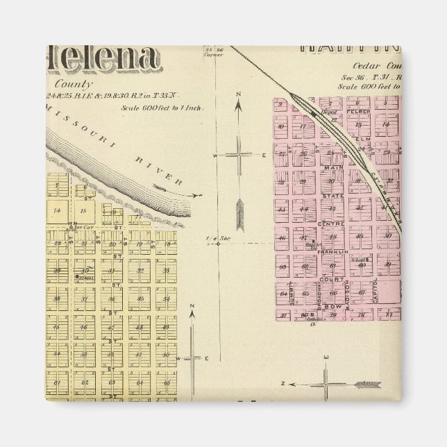 Imán Santa Elena, Nebraska (Frente)