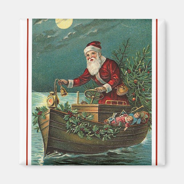 Imán Santa en su barco (Frente)