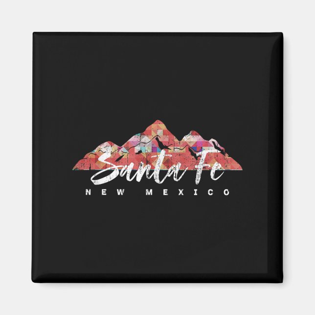 Imán Santa Fe New Mexico Family Travel Hiking Camping S (Frente)