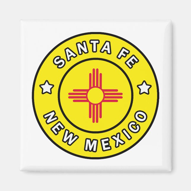 Imán Santa Fe Nuevo México (Frente)