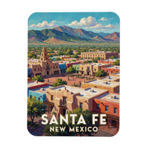 Imán Santa Fe Nuevo México Adobe Viaje 🌵