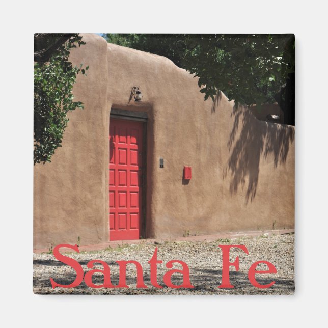 Imán Santa Fe Nuevo México Red Doe Magnet (Frente)