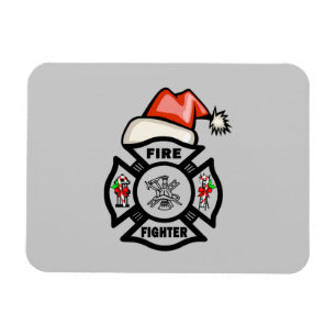 Imán Santa Firefighter