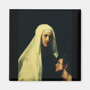 Imán Santa Francesca de Roma Ángel de la Guarda Arte Fi