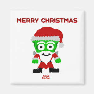 Imán Santa FrankenCheese Magnet cuadrado de 2 pulgadas