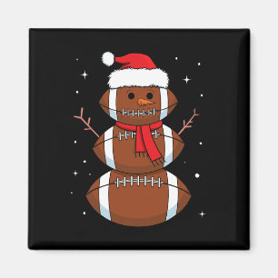Imán Santa Fútbol Snowman Deportes Ball Hombres Cristo
