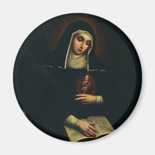 Imán Santa Gertrudis la Grande benedictina alemana 