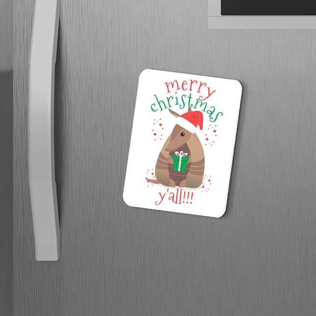 Imán Santa Gift Giving Armadillo Texas (Subido por el creador)