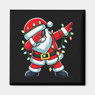 Imán Santa haciendo dab Luces de Navidad Navidad divert
