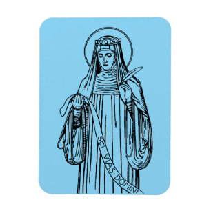 Imán Santa Hildegarda de Bingen Mística Medieval