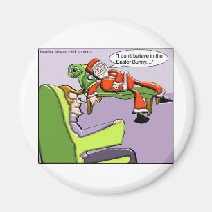 Imán Santa In Therapy Funny Christmas Gifts & Tees