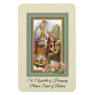 Imán Santa Isabel de Hungría patrona de los panaderos
