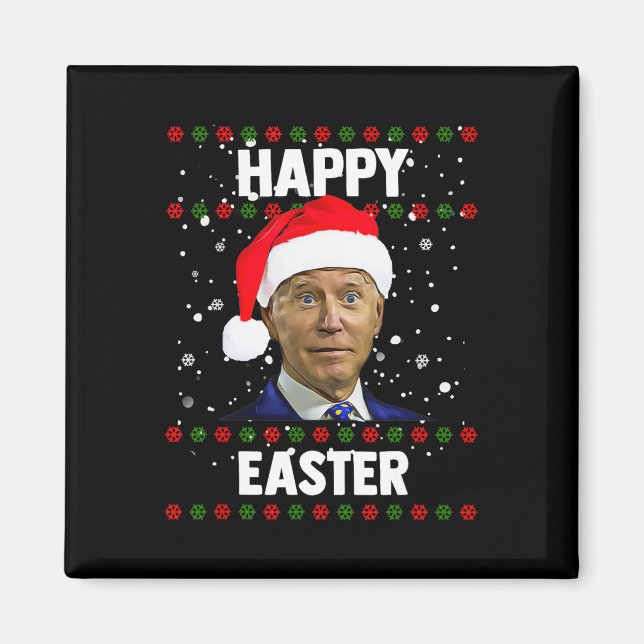 Imán Santa Joe Biden Feliz Pascua Navidades feos sudan (Frente)