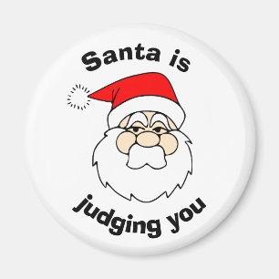 Imán Santa Juzga a Navidades graciosos