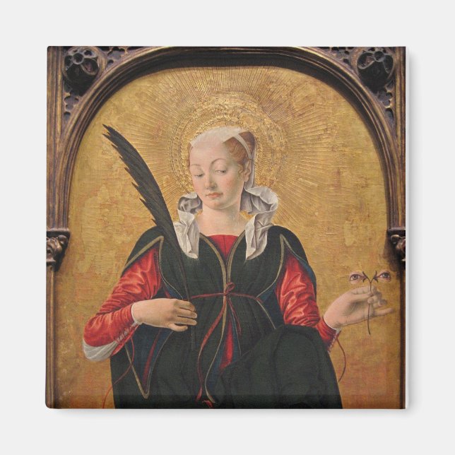 Imán Santa Lucía de Francesco del Cossa (Frente)