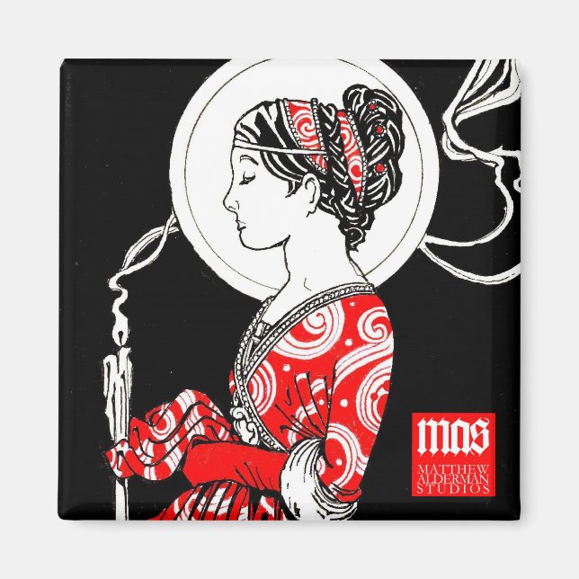 Imán Santa Lucía de Syracuse Magnet (Plaza) (Frente)