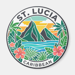Imán Santa Lucía Saint Lucia