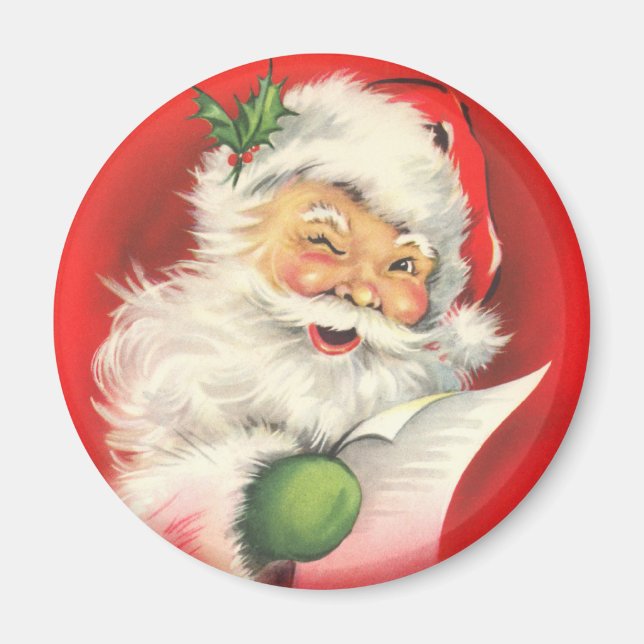 Imán Santa Magnet de Victoria para las vacaciones (Frente)
