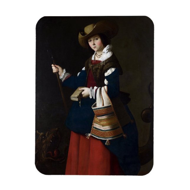 Imán Santa Margarita como pastora (Vertical)